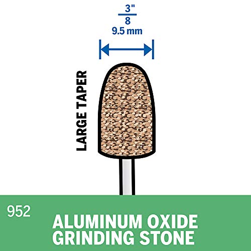 Dremel 952 Aluminum Oxide Grinding Stone - Tapered Head 3/8"