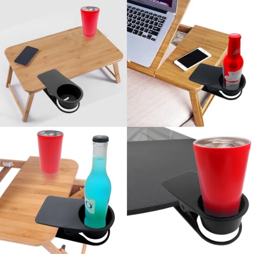 YOY Drink Cup Holder Clip for Desk - Space-Saving Beverage Holder