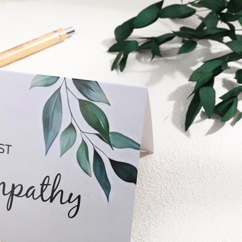 24 Sympathy Cards with Envelopes - Elegant Watercolor Designs