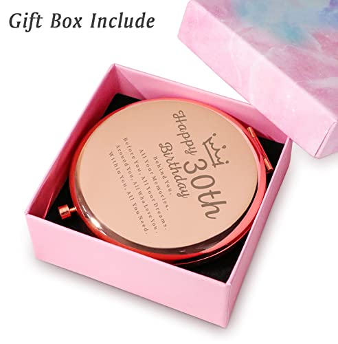 COYOAL Personalized 30th Birthday Compact Mirror for Women