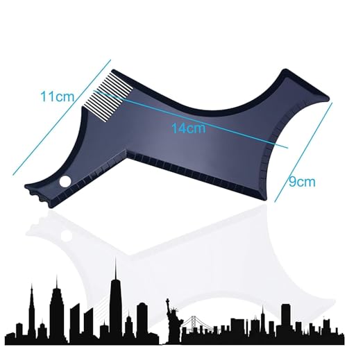 KUJOBUY Beard Shaping Tool and Template for Symmetric Trimming