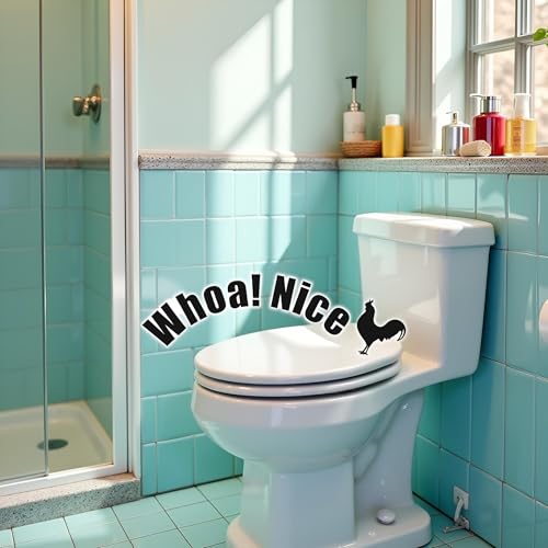 Funny Toilet Sticker Decals - Waterproof Vinyl Humor Decor