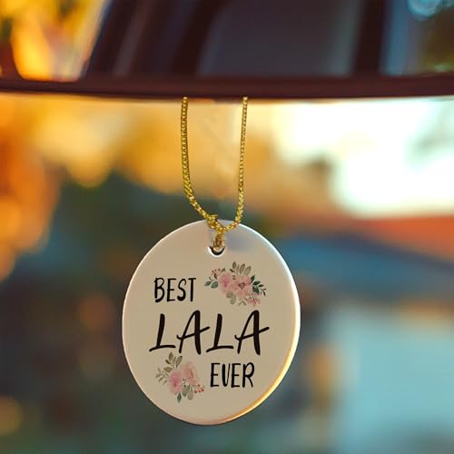 Lala Ceramic Ornament, Mom and Grandma Gift from Grandkids, 3 Inch