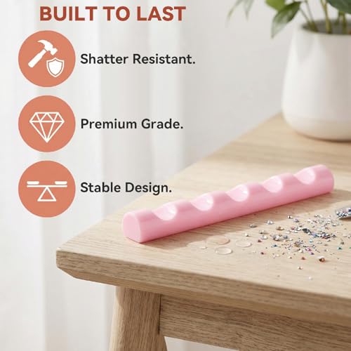 SmallCat 4 Pcs Acrylic Nail Art Brush Holder Stand Multi-Color