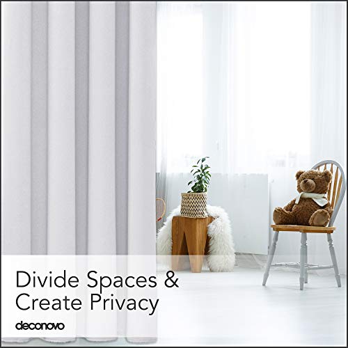 Deconovo Extra Wide Blackout Room Divider Curtain 120" x 108"