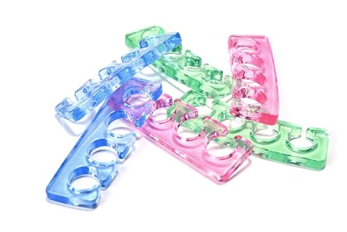KADS Silicone Toe Separators 6 Pairs Pedicure Nail Art Tools