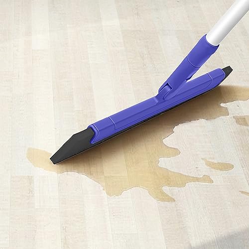 TRENNCHI 13" Floor Squeegee with 48" Adjustable Aluminum Handle