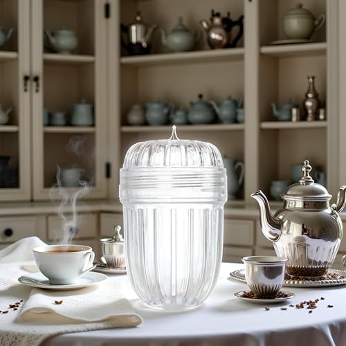 Clear Tea Infuser Ball - Durable Plastic Mesh Strainer for Loose Tea
