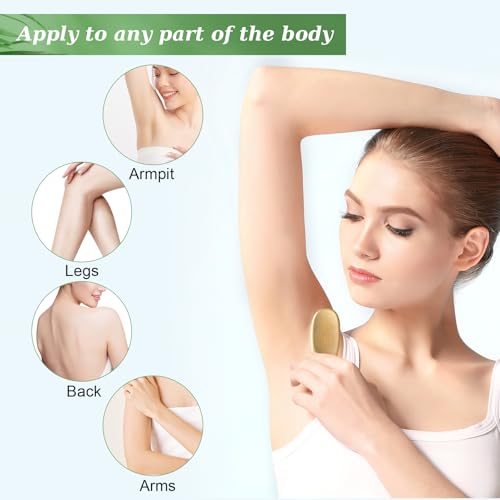 QVEEQ 2Pcs Bamboo Deodorant Cream Applicator - Double-Headed Skincare Scoop