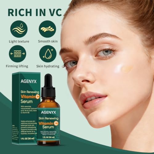 Agenyx Vitamin C Serum for Face with Hyaluronic Acid & Niacinamide