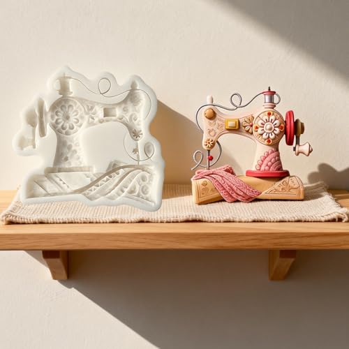 Sewing Machine Silicone Mold for Cake Decorating Fondant Candy Resin