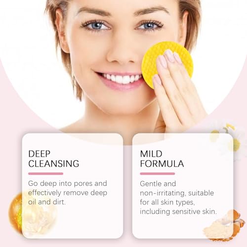 Mustio Turmeric Kojic Acid Cleansing Pads - Dark Spot Corrector & Exfoliating Face Pads 50pcs