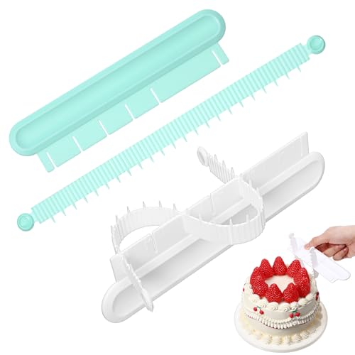 Adjustable Cake Arc Ruler & Fondant Decorating Arch Guide Tool - 2 Set