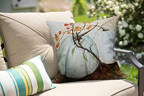 Taysta 20 x 20 Inch White Pumpkin Throw Pillow Cover - Pack of 1