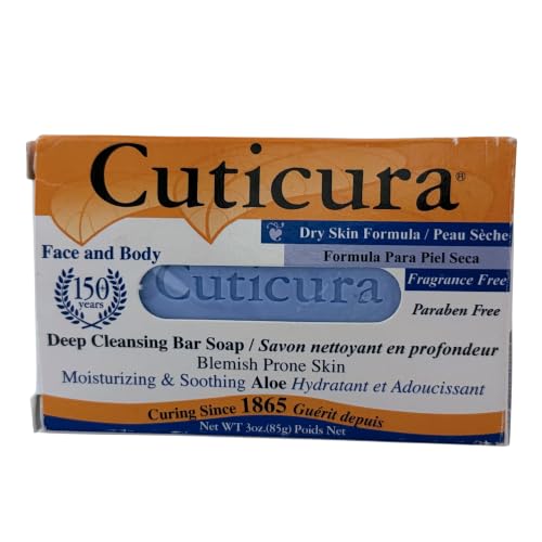 Cuticura Deep Cleansing Face and Body Bar Soap - 3 oz
