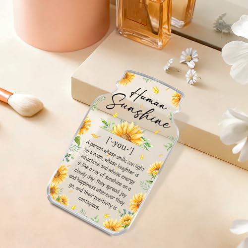 Inspirational Acrylic Plaque Sign - Sunflower Desktop Decor Gift