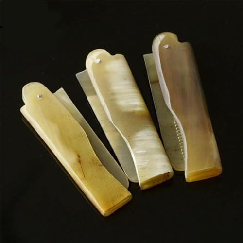 Foldable Yak Horn Beard Comb - Portable Pocket Grooming Tool