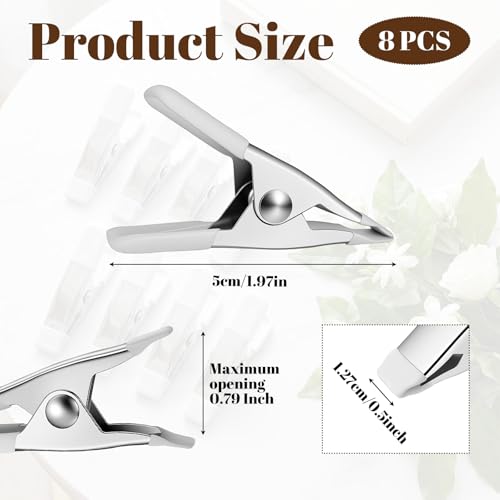 1.97-Inch Dress Clips - 8 Pack A-Shaped Clothing Clips for Fitting
