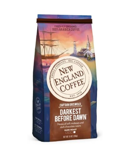 New England Coffee Darkest Before Dawn Dark Roast Ground Coffee 10oz Bag