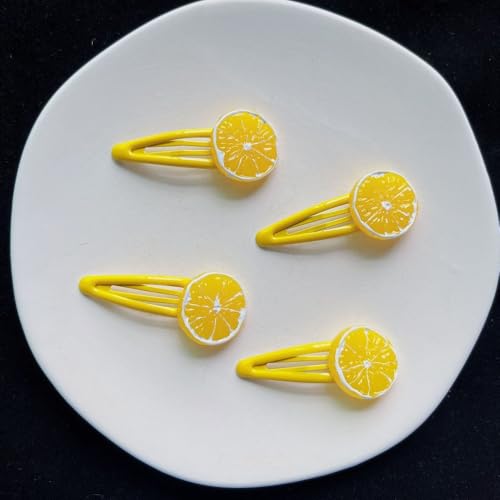 Orange Slice Hair Clips 2Pcs Decorative Snap Barrettes for Women Girls