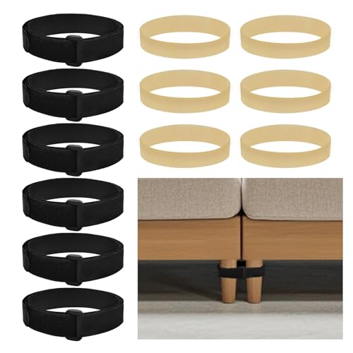 6 Pack Sofa Connectors for Sectional Stability - Easy Installation