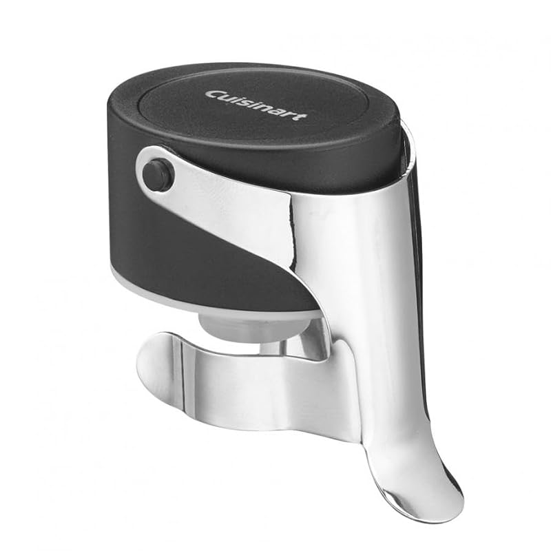 Cuisinart Champagne Stopper - Leak-Proof Stainless Steel Sparkling Wine Sealer