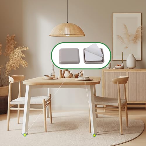 YIEMI Furniture Sliders - 25mm Square Pads for Easy Moving on Carpet