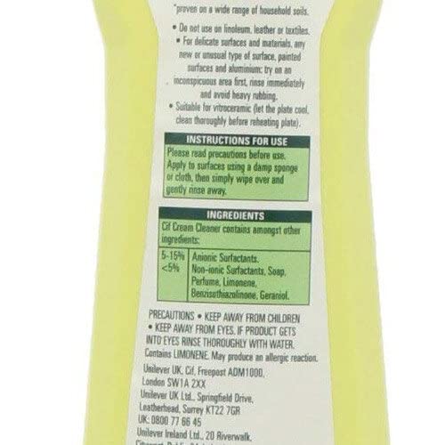 Cif Cream Lemon Cleaner with Microparticles, 500ml