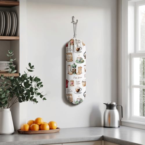 Reusable Plastic Bag Holder Dispenser for Kitchen & Pantry