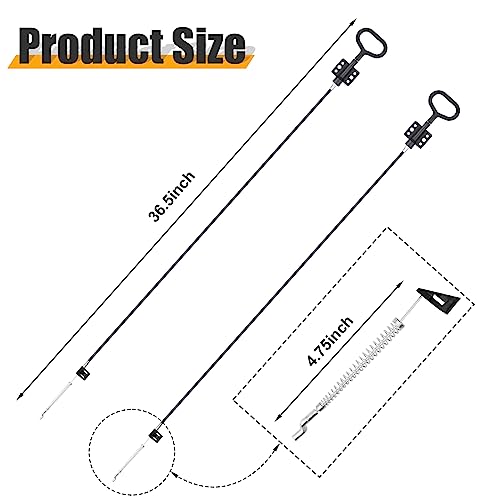 Universal Recliner Pull Cable Replacement, 36.25-inch D-Ring Handle, 2-Pack