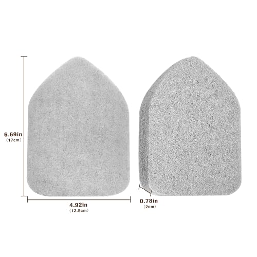 NEWE Shower Scrubber Replacement Pads - Gray 2-Pack for Tub and Tile