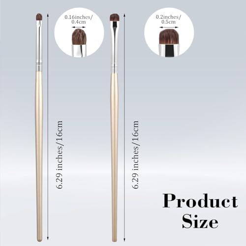 Xinjoduz 4-Piece Mini Eyeliner Smudge & Eyeshadow Brush Set