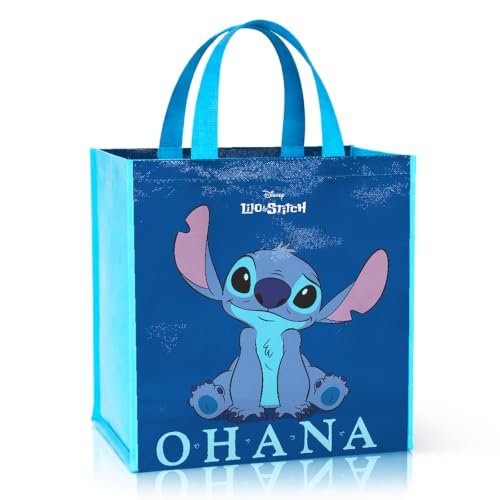 Disney Stitch Tote Bag Set - 2 Large Reusable Grocery Bags
