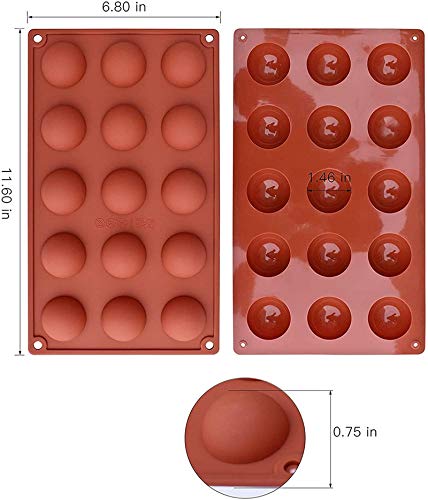 15-Cavity Silicone Chocolate Mold for Cakes & Desserts