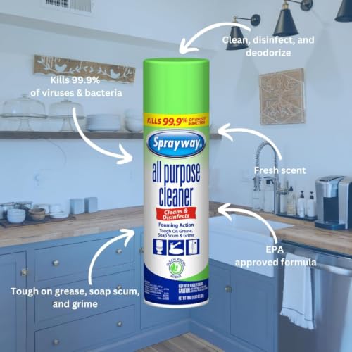 Sprayway All Purpose Foaming Cleaner Spray - 19oz Fresh Scent
