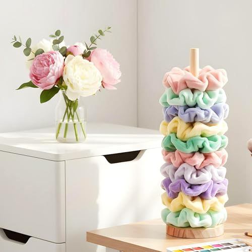 2-Pack Scrunchie Holder Stand - Hair Tie Organizer for 20 Ties