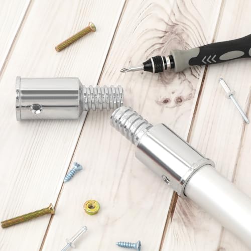 Universal 0.8-inch Threaded Mop & Broom Handle Replacement Kit - Metal Tips