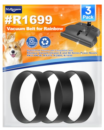MyKEEPOW R1699 Vacuum Belt for Rainbow Vacuum Cleaners - 3 Pack