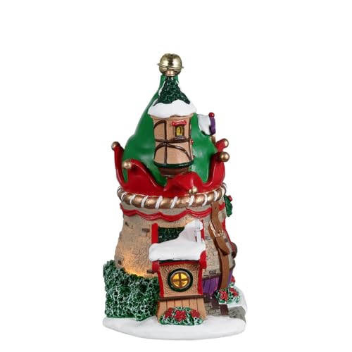 Lemax Elf Lane Village Scene with Lights and Switch - Christmas Decor