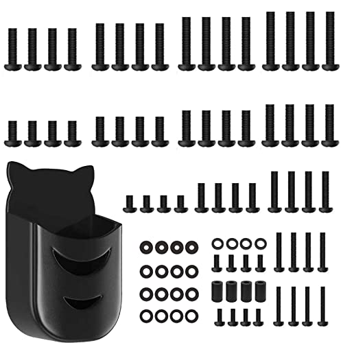 Universal TV Wall Mount Screw Kit with Remote Holder - M4, M5, M6, M8