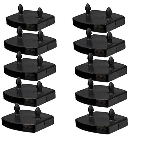 10-Pack Bed Slat Center Caps - 55mm Plastic Holders for Beds