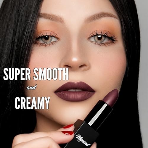 Mynena Matte Lipstick Warm Mocha - Creamy Velvet Long-Lasting Lip Color