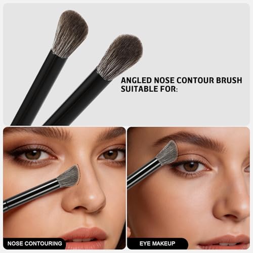 ACMEBEAUTY Angled Nose Contour Brush for Powder Highlighting and Blending