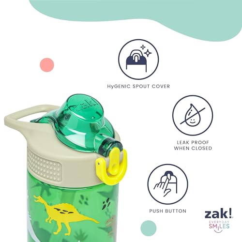 Zak Designs Disney Princess 16oz Leak-Proof Straw Water Bottle - Ariel & Jasmine