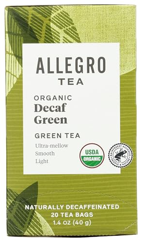 Allegro Organic Decaf Green Tea Bags - 20 Count