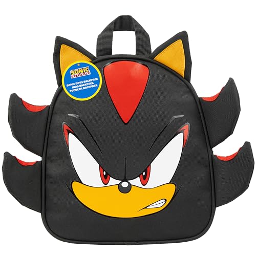 Sonic The Hedgehog Backpack Kids Toddlers 10x9¡± Daypack Rucksack for Preschool School Supplies Gamer Gifts for Boys (Grey Shadow)