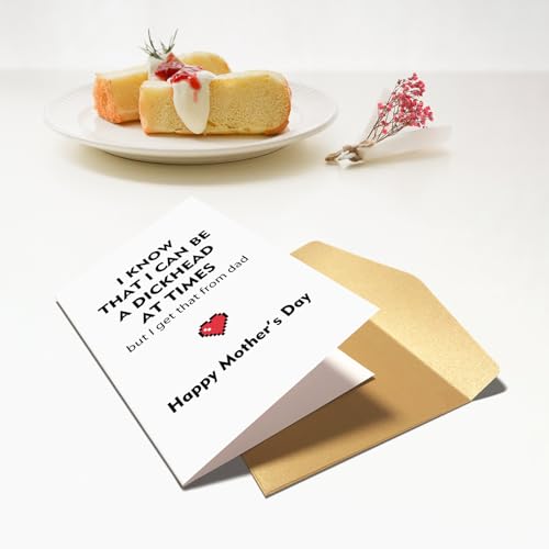 Funny Snarky Mother's Day Card for Mom from Son or Daughter