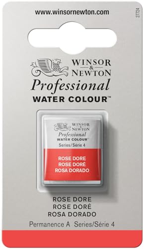 Winsor & Newton Professional Watercolor Half Pan - Rose Dore