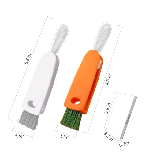 3-in-1 Cleaning Brush Set for Mugs, Bottles, and Crevices