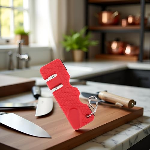 Portable Mini Whetstone Sharpener for Kitchen Knives & Scissors